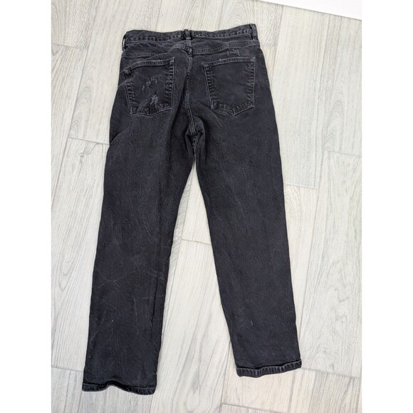 Free‎ People Lasso High Waist Straight Leg Jean Black 31x28 - Picture 3 of 8